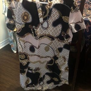 There is a pineapple dress  croptop pants set a beautiful dress